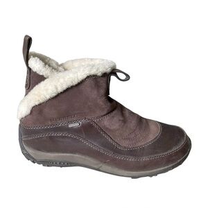 MERRELL Women's Sulis Dark Brown Winter Ankle Boots 8